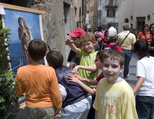 Outside the gallery in Orvieto