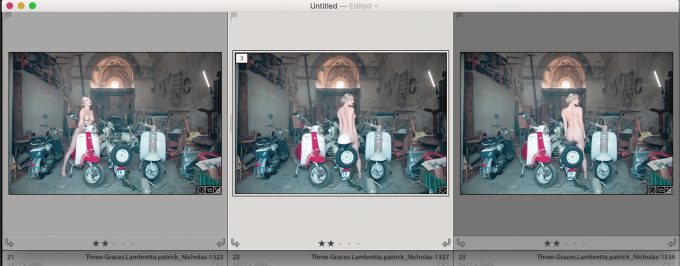 3 graces film strip