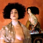 Klimtomania 2006 based on Gustav Klimt’s Judith, I & II by Klimt. Can you identify the head on the shopping bag?