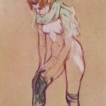 Women Pulling up her Stocking (1894) Toulouse - Lautrec
