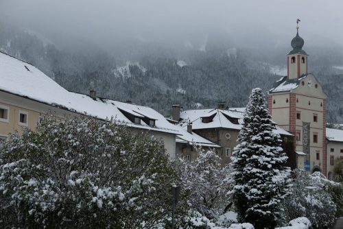 Freezing Frühling in Gmünd, but ever so picturesque.