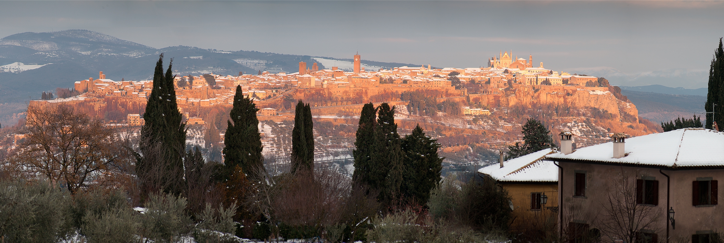 Orvieto under snow